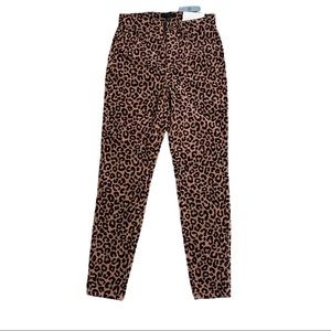 Ann Taylor Cheetah Print Corduroy Pants- size 2 petite- NWT